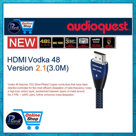 สาย HDMI AUDIOQUEST : HDMI-VODKA 48 VERSION 2.1 (3.0 เมตร)_1